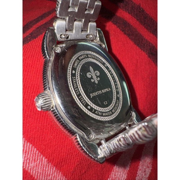 Judith Ripka MOP Roman Numerals CZ Watch EXCELLENT CONDITION main image 7